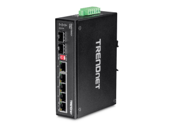 TRENDnet TI-G62 - Switch - unmanaged - 5 x 100100010000 + 1 x Shared Gigabit SFP + 1 x SFP