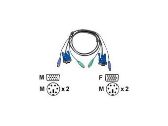 ATEN 2L-5005PC - Tastatur-  Video-  Maus- (KVM-)