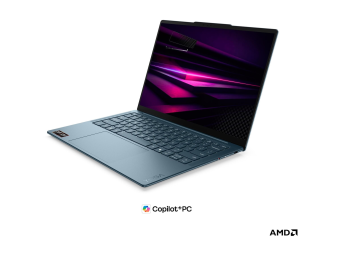 Lenovo Yoga Slim 7 14AGP11 83QS - 175-Grad Scharniertdesign - AMD Ryzen AI 7 445  2 GHz - Win 11 Home - Radeon 840M - 16 GB RAM - 512 GB SSD NVMe - 35.6 cm (14")