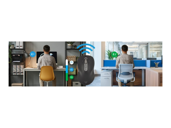 V7 MW600BT - Maus - optisch - 7 Tasten - kabellos - Bluetooth 2.4 GHz - kabelloser Empfänger (USB)