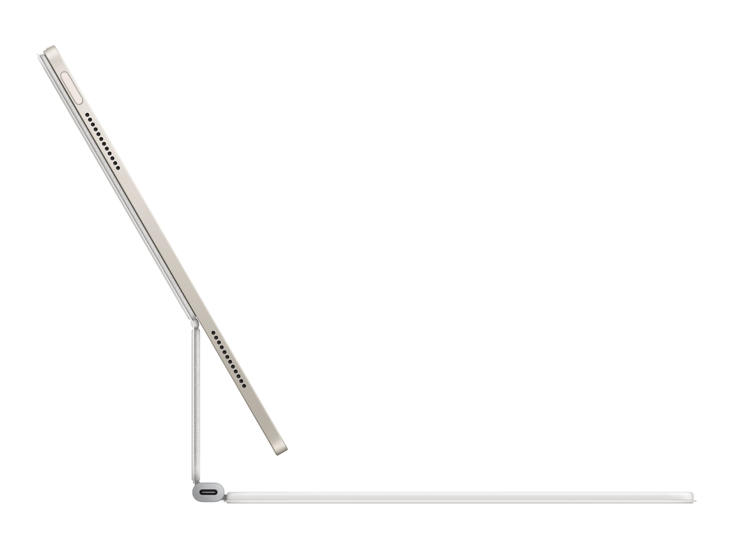 Apple Magic Keyboard - Tastatur und Foliohülle - mit Trackpad - Apple Smart connector - AZERTY - Französisch - für 13-inch iPad Air (M2, M3)