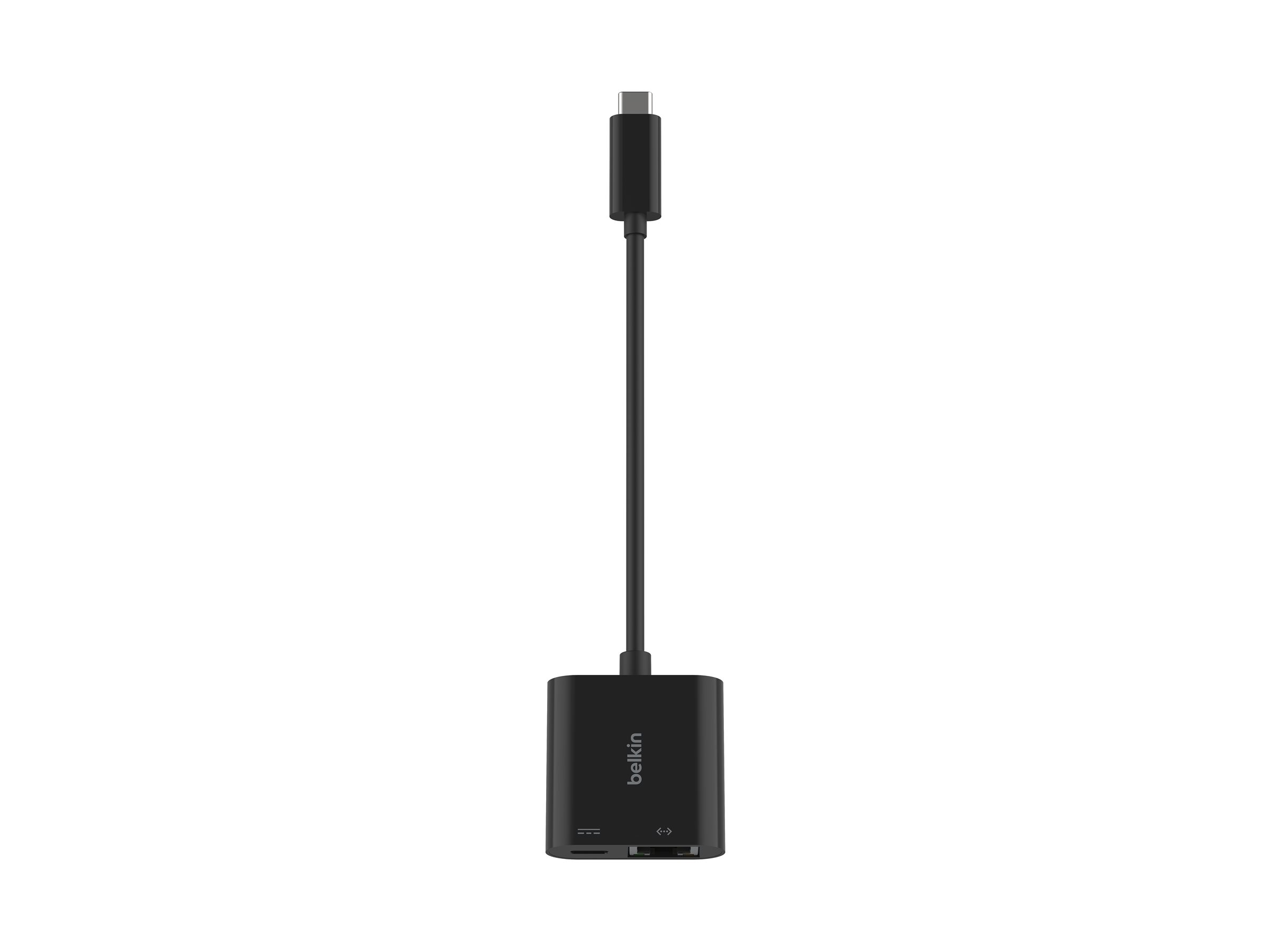 Belkin Netzwerkadapter - USB-C - Gigabit Ethernet x 1 + USB-C (nur Strom)
