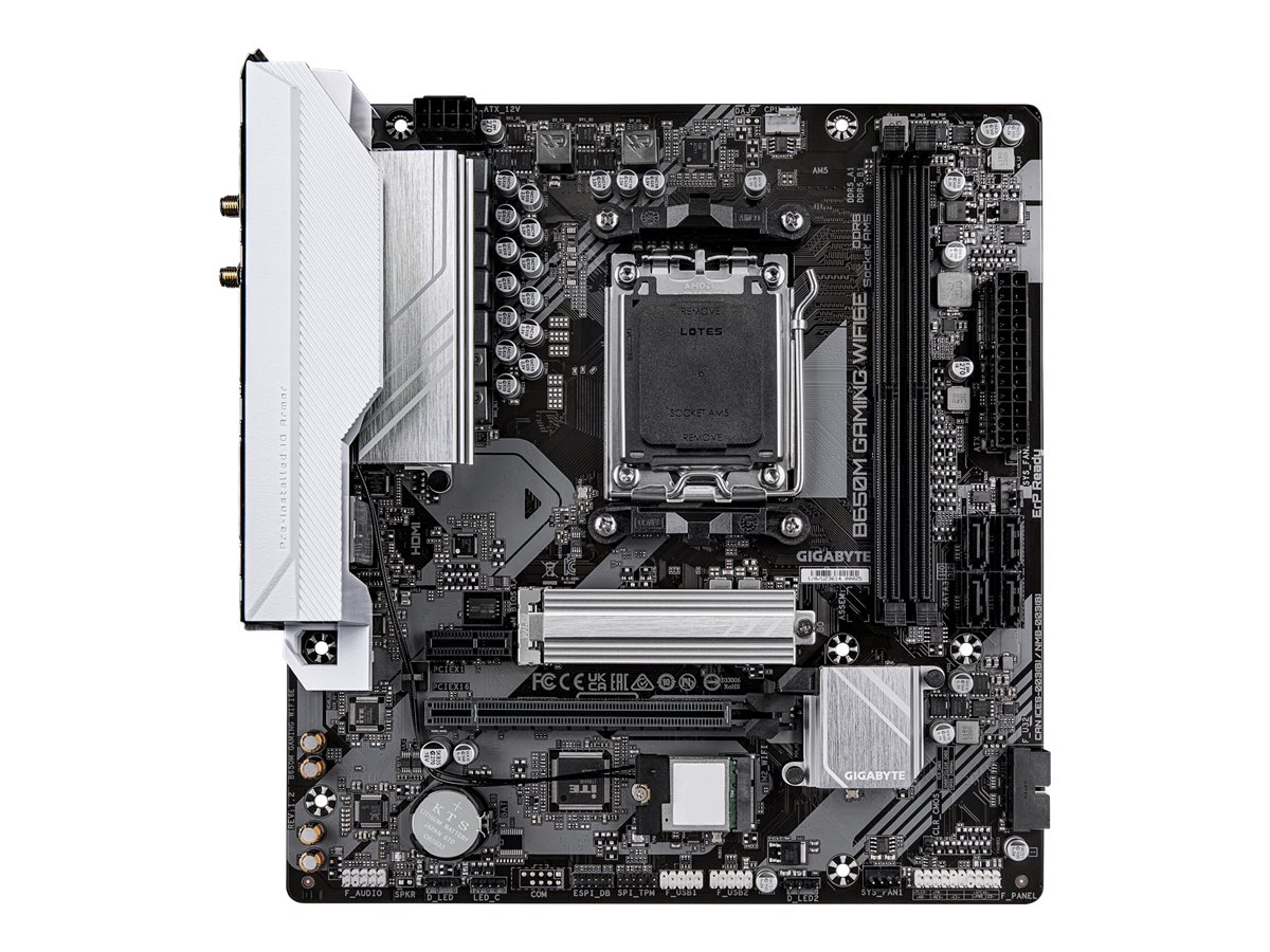 Gigabyte B650M GAMING WIFI6E - Motherboard - micro ATX - Socket AM5 - AMD B650 Chipsatz - USB 3.2 Gen 1 - 2.5 Gigabit LAN Bluetooth Wi-Fi 6E - Onboard-Grafik (CPU erforderlich)