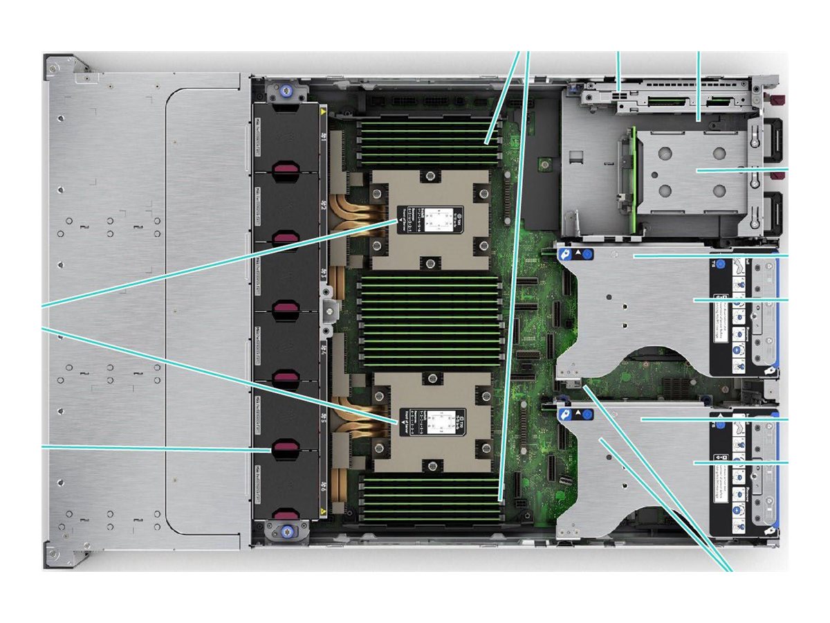 HPE ProLiant DL385 Gen11 - Server - Rack-Montage - 2U - zweiweg - 1 x EPYC 9115  2.6 GHz - RAM 64 GB - SATASASNVMe - Hot-Swap 6.4 cm (2.5")