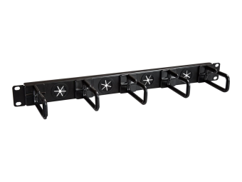 StarTech.com Kabelmanagement Panel für Server Rack - D-Ringe - Kabelmanager - Patch Kabel Management  Führung - Rack - Kabelführungssatz - 1U - 48.3 cm (19)