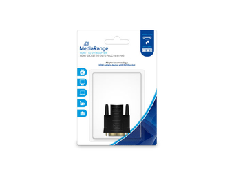 MEDIARANGE MRCS170 - DVI-D - HDMI - Schwarz
