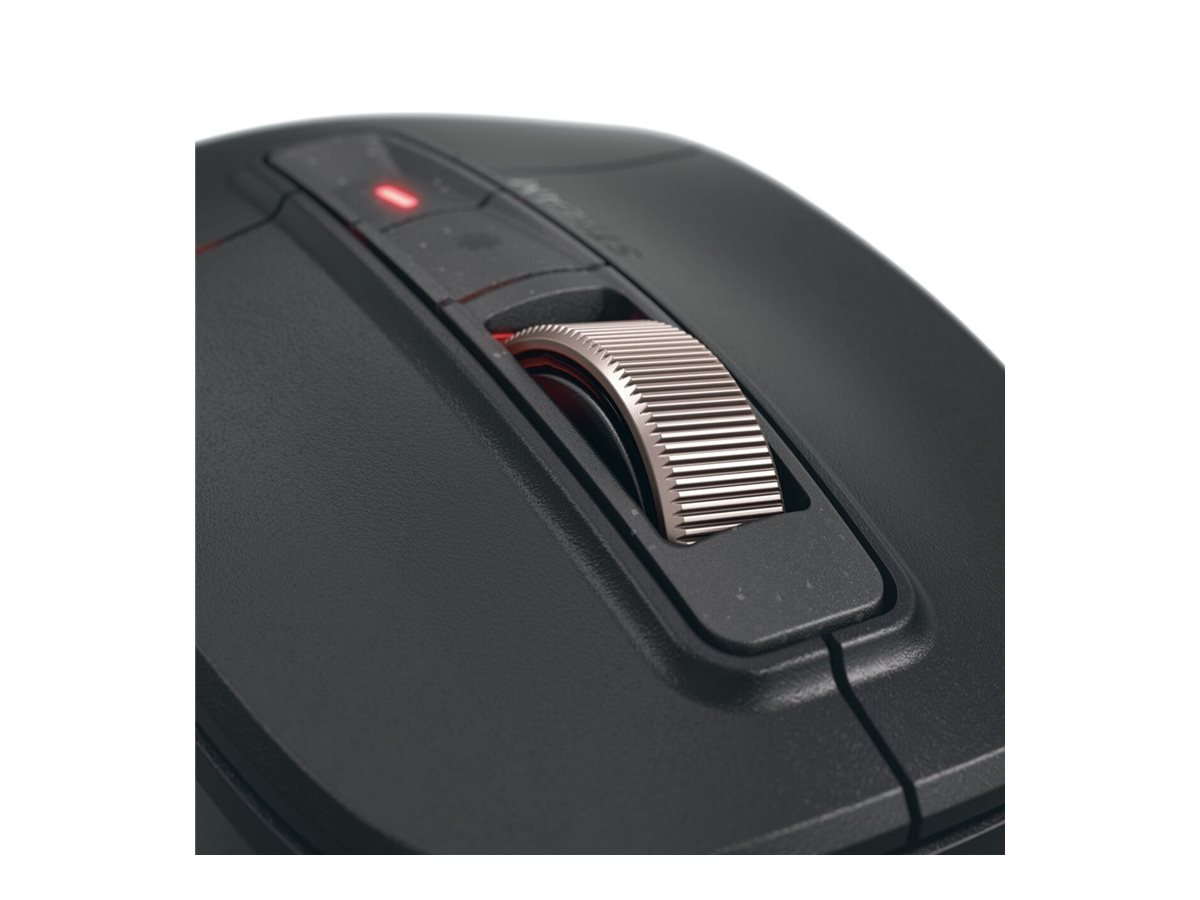 Cherry STREAM Ultimate - Maus - ergonomisch - Für Rechtshänder - optisch - 7 Tasten - kabellos, kabelgebunden - 2.4 GHz, Bluetooth 5.2 - kabelloser Empfänger (USB)
