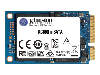 Kingston KC600 - SSD - verschlüsselt - 1024 GB - intern - mSATA - SATA 6Gbs - 256-Bit-AES - TCG Opal Encryption, Self-Encrypting Drive (SED)