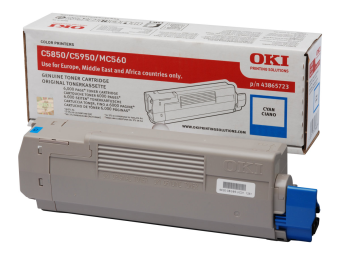 OKI Cyan - original - Tonerpatrone - für OKI MC560dn, MC560n