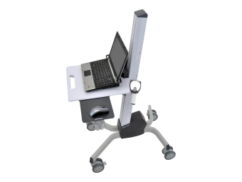 Ergotron Neo-Flex - Wagen - für Notebook  Maus  Barcode-Scanner - hochwertiger Kunststoff, Aluminium, Stahl - Zweistufiges Grau - Bildschirmgröße 30.5-43.9 cm (12"-17.3")