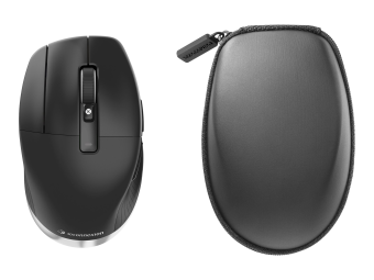 3Dconnexion CadMouse Pro Wireless Left - Maus - ergonomisch - Für Linkshänder - 7 Tasten - kabellos - Bluetooth 2.4 GHz USB-C - kabelloser Empfänger (USB)