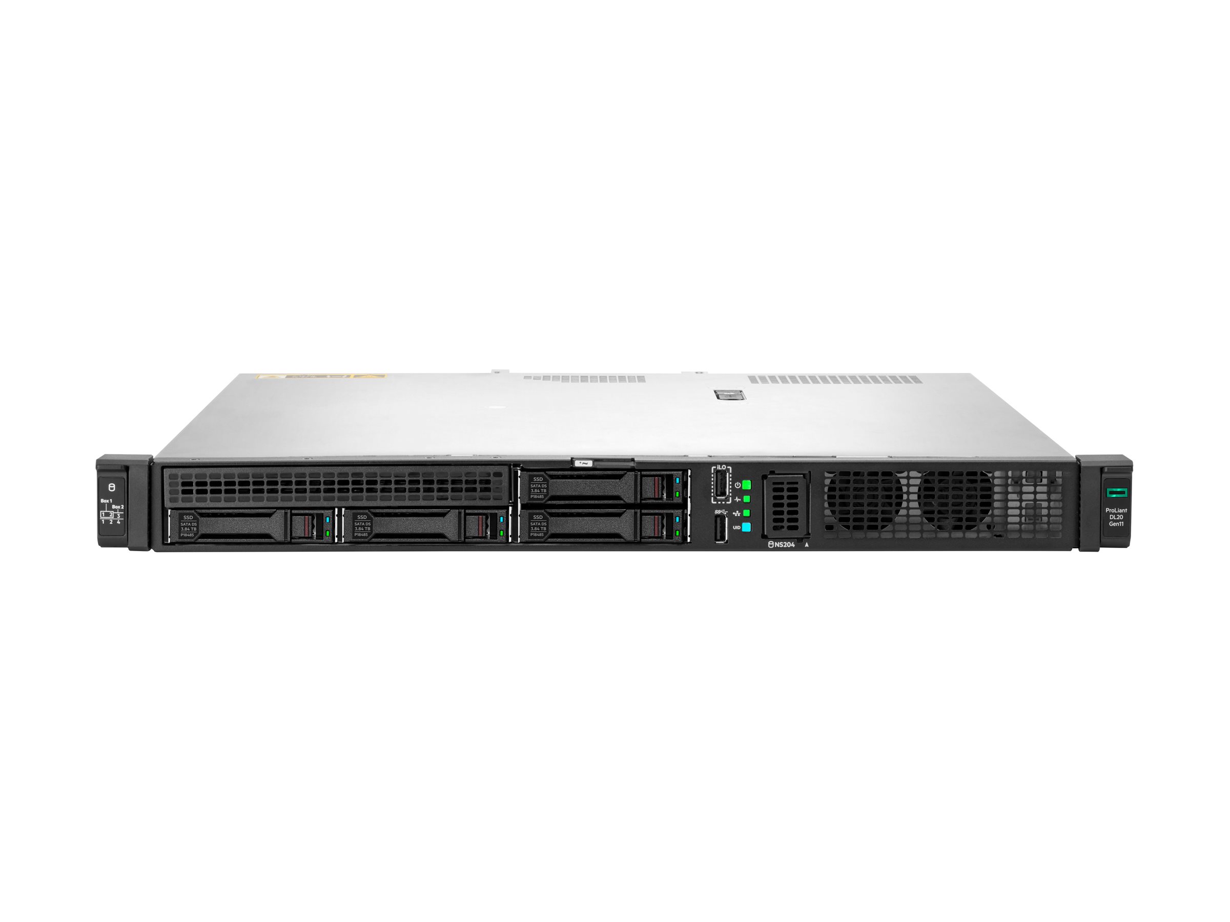 HPE ProLiant DL20 Gen11 - Server - Rack-Montage - 1U - 1-Weg - 1 x Xeon E-2436  2.9 GHz - RAM 32 GB - SATA - Hot-Swap 6.4 cm (2.5")