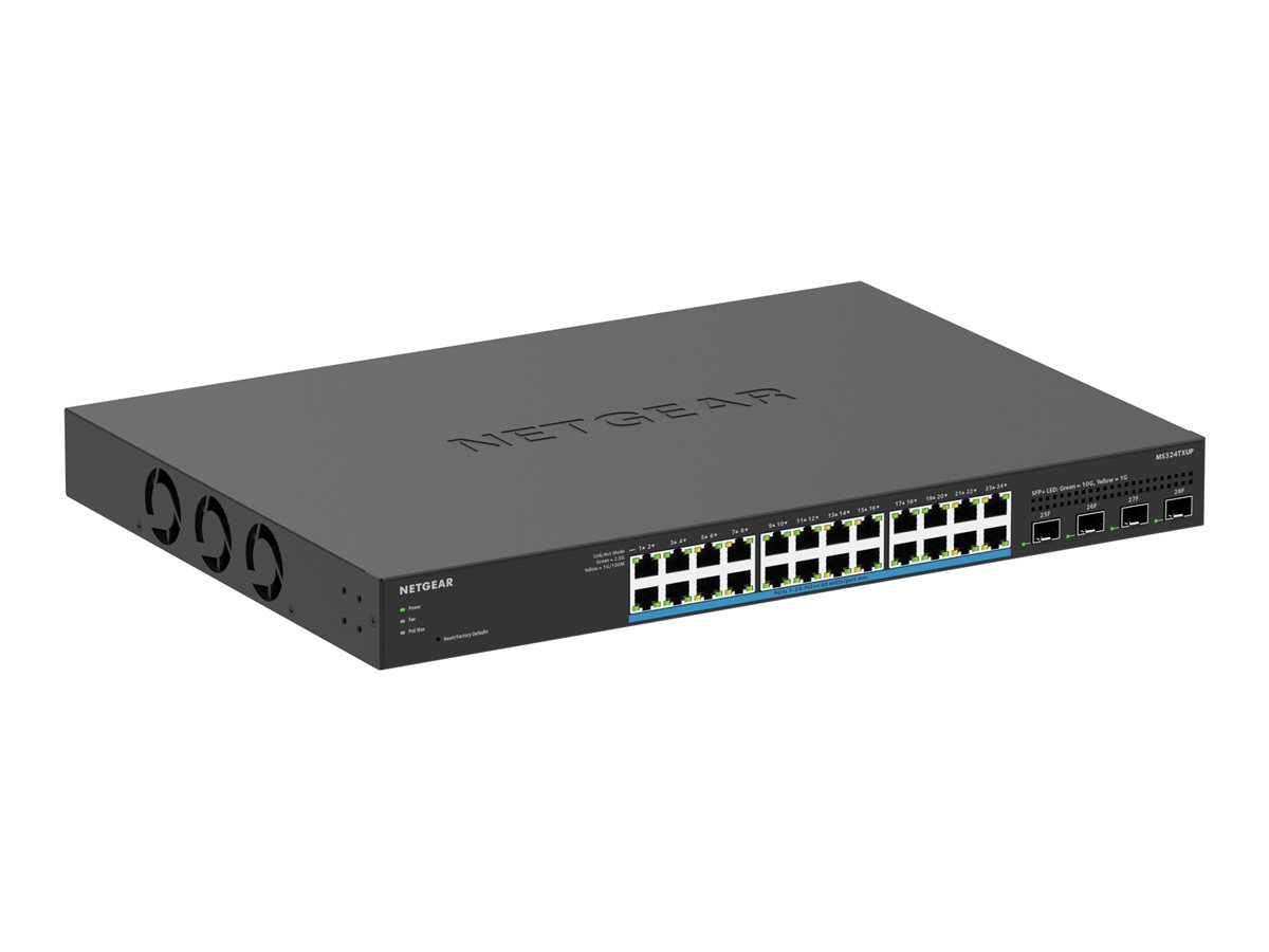 Netgear Smart MS324TXUP - Switch - 2+L3 Lite - Smart - 24 x 10010002.5G (PoE++)