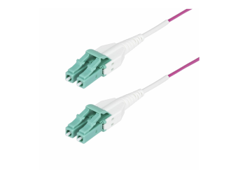 StarTech.com 20m (66ft) LCLC (UPC) OM4 Multimode Fiber Optic Cable, OFNR - Patch-Kabel - LCUPC Duplex Multi-Mode (M)