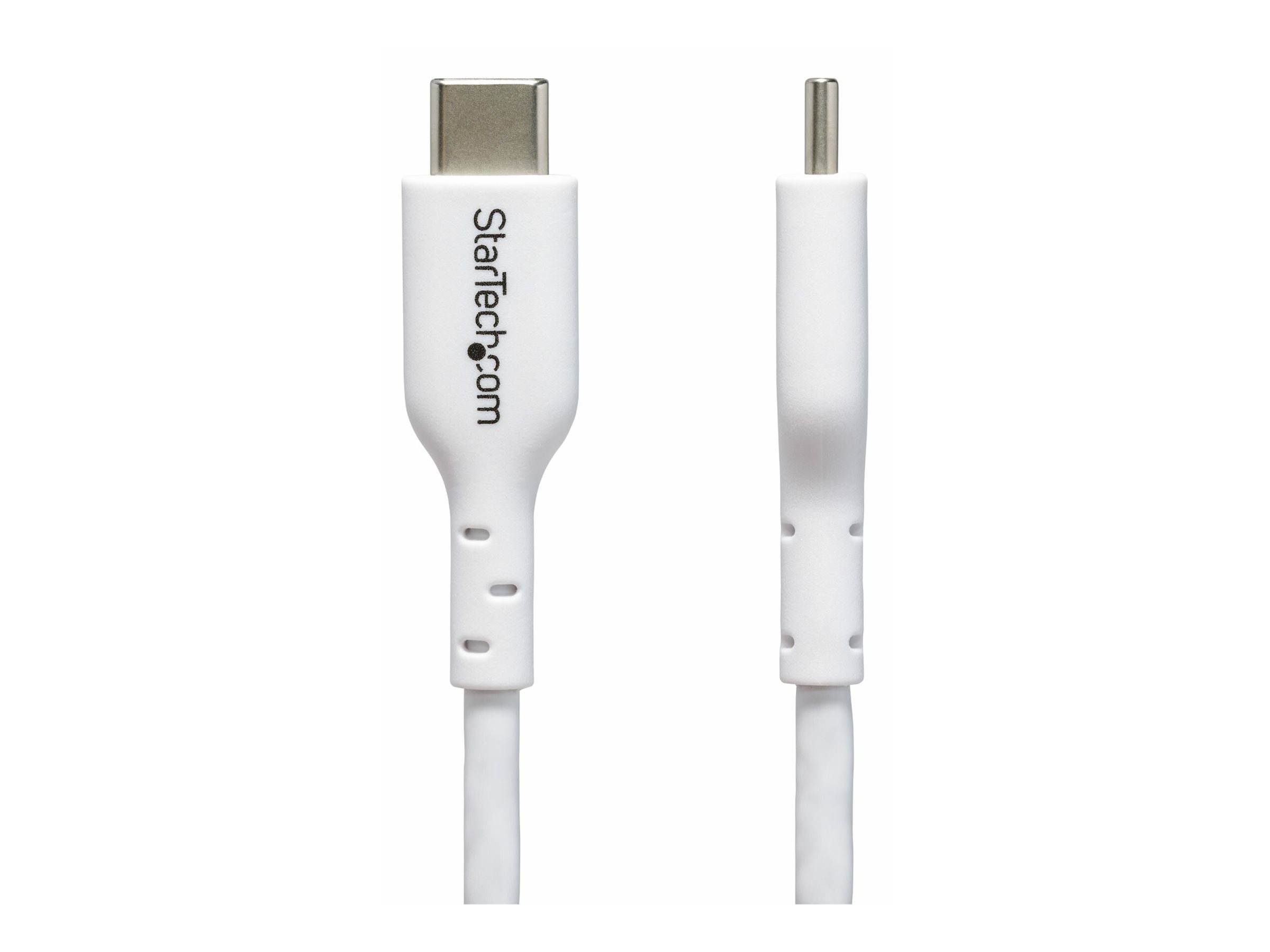 StarTech.com StarTech 2m (6.6ft) White USB-C Charging Cable, USB C Cable, USB 2.0 Type-C Laptop Charger Cord, 60W 3A Power Delivery, TPE Jacket, USB-C Data Transfer Cable, MM - USB-Kabel - USB-C (M)