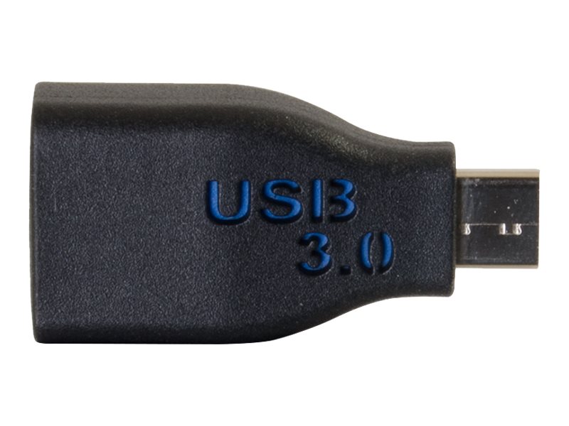 C2G USB C to USB A Adapter - USB C to USB Adapter - 5Gbps - Black - MF - USB-Adapter - USB Typ A (W)