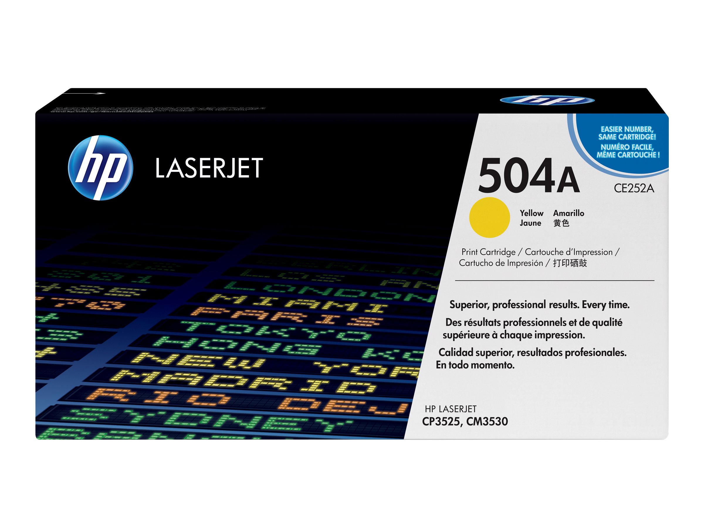 HP 504A - Gelb - original - LaserJet - Tonerpatrone (CE252A)