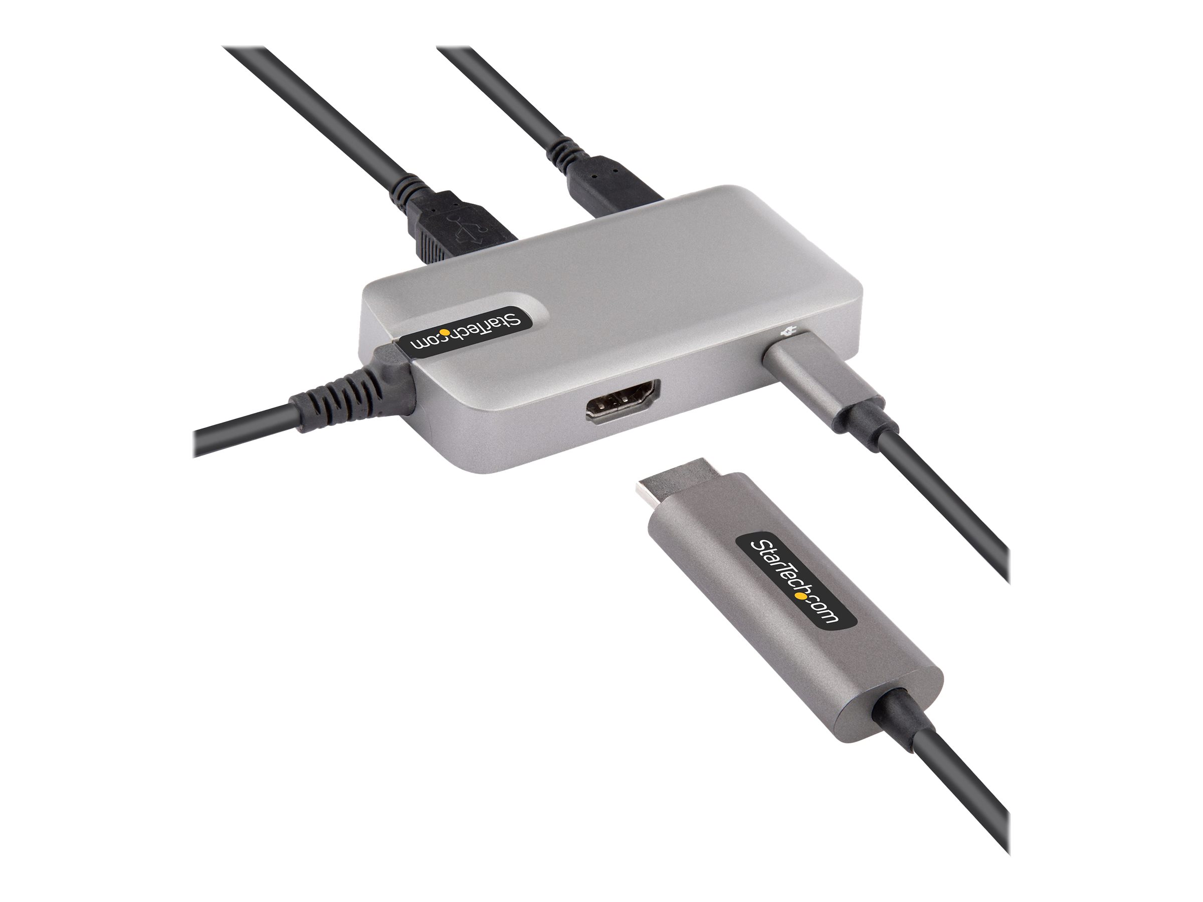 StarTech.com USB-C Multiport Adapter - USB-C auf 4K 60Hz HDMI 2.0, 100W PD Pass-through - 3-Port 10Gbits USB 3.1 Hub - Reiseadapter USB Typ-C Mini Docking Station - 25cm Kabel (DKT31CHPD3)