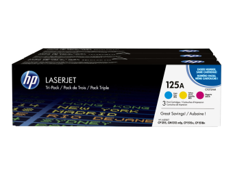 HP 125A - 3er-Pack - Gelb Cyan Magenta - original - LaserJet - Tonerpatrone (CE259AM)