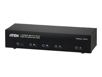 ATEN VanCryst VS0401 - VideoAudio-Schalter - 4 x VGAAudio