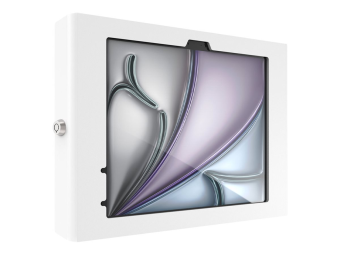 Compulocks iPad Air M2 & M3 11", Apex Secured Enclosure Wall Mount - White - Gehäuse - für Tablett - Glasbefestigung, Raum - verriegelbar - hochwertiges Aluminium - weiß - Bildschirmgröße 27.94 cm (11")