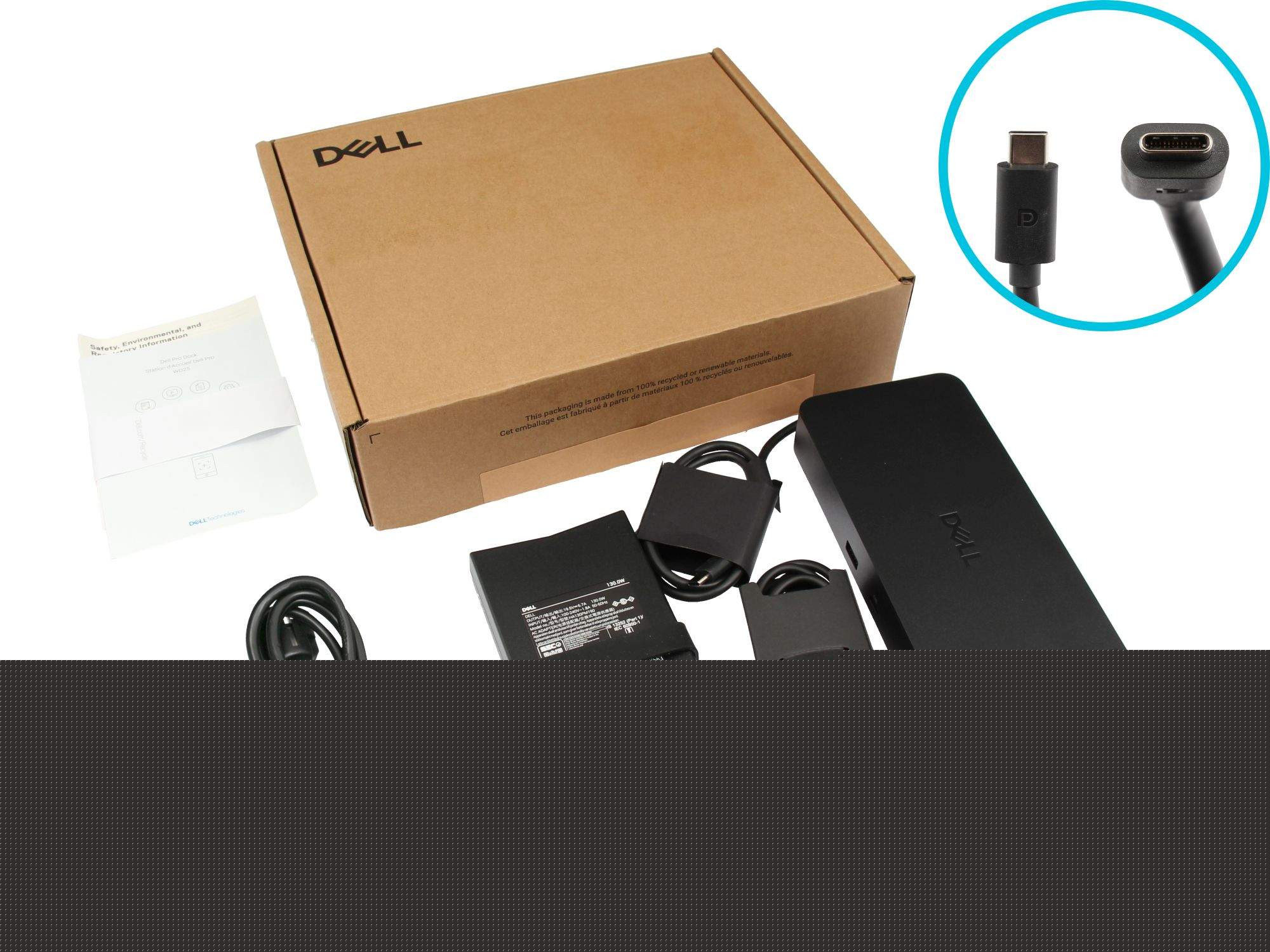 Dell Pro Dock WD25 - Dockingstation - USB-C - HDMI, 2 x DP, USB-C