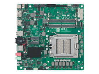 ASUS PRO A620AT-CSM - Motherboard - Mini-ITX - Socket AM5 - AMD A620A Chipsatz - USB-C 3.2 Gen2, USB 3.2 Gen 2, USB 3.2 Gen 1 - Gigabit LAN - Onboard-Grafik (CPU erforderlich)