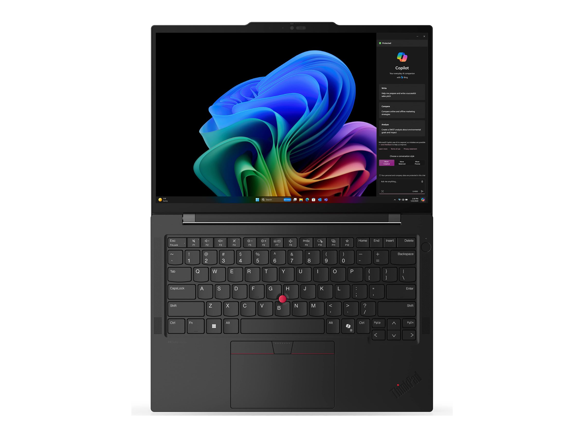 Lenovo ThinkPad T14s Gen 6 21M2 - 180°-Scharnierdesign - AMD Ryzen AI 7 PRO 360  2 GHz - kein Betriebssystem - Radeon 880M - 32 GB RAM - 1 TB SSD TCG Opal Encryption, Performance - 35.6 cm (14")