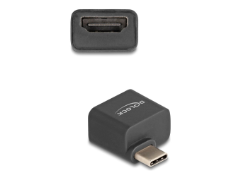 Delock Videoadapter - 24 pin USB-C männlich zu HDMI weiblich - Schwarz - unterstützt 4K 30 Hz (3840 x 2160)