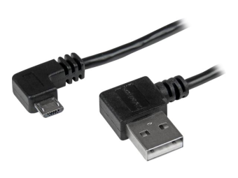 StarTech.com Micro USB Kabel mit rechts gewinkelten Anschlüssen - SteckerStecker - 2m - USB A zu Micro B Anschlusskabel - USB-Kabel - Micro-USB Typ B (M)