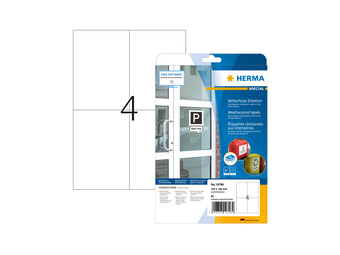 HERMA Wetterfeste Impraegn.Etik.A4 105x148 - Spezial-Papier - A4