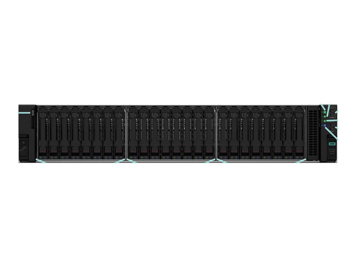 HPE ProLiant DL385 Gen11 - Server - Rack-Montage - 2U - zweiweg - 1 x EPYC 9115  2.6 GHz - RAM 64 GB - SATASASNVMe - Hot-Swap 6.4 cm (2.5")