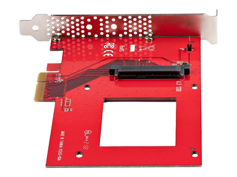 StarTech.com U.3 PCIe Adapterkarte für 2.5" U.3 NVMe SSDs, PCIe 4.0 x4 - Schnittstellenadapter - 2.5" (6.4 cm)