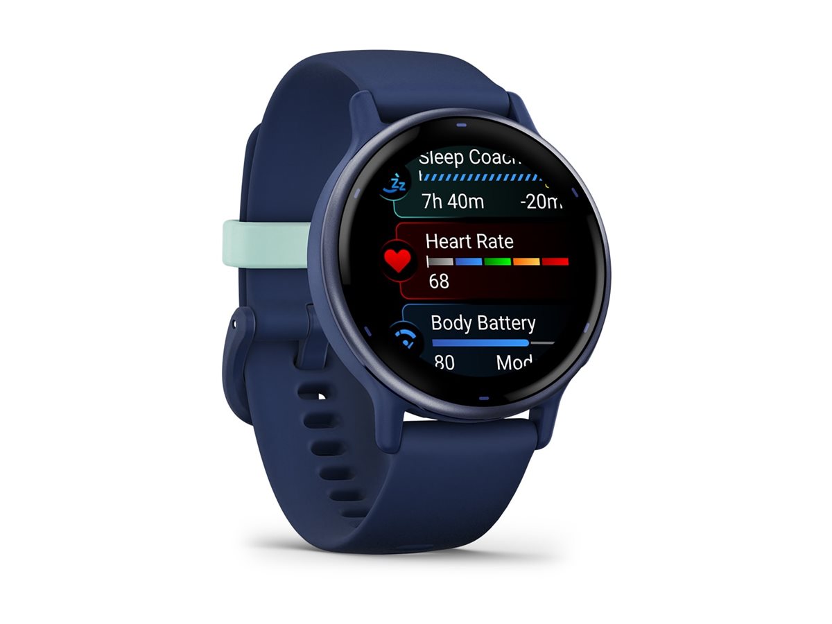 Garmin vívoactive 5 - Marineblau - intelligente Uhr mit Band - Silikon - Handgelenkgröße 125-190 mm - Anzeige 3.04 cm (1.2")