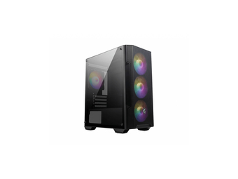 MSI MAG Forge M100A - Micro Tower - PC - Schwarz - Transparent - micro ATX - Mini-ITX - Acryl - Gaming