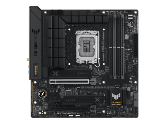 ASUS TUF GAMING B760M-PLUS WIFI - Motherboard - micro ATX - LGA1700-Sockel - B760 Chipsatz - USB-C 3.2 Gen 2x2, USB 3.2 Gen 2, USB 3.2 Gen 1, USB-C 3.2 Gen2, USB-C 3.2 Gen 1, USB4 - 2.5 Gigabit LAN, Wi-Fi 6, Bluetooth - Onboard-Grafik (CPU erforderlich)