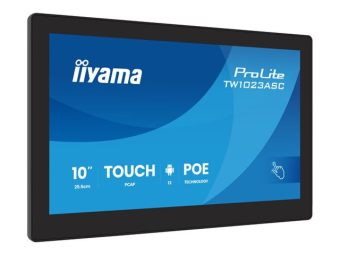Iiyama ProLite TW1023ASC-B3P - Android-PC - Touchscreen-PC - 1 RK3568 - RAM 4 GB - SSD - eMMC 32 GB - Mali-G52 - Bluetooth 5.2, 1GbE - WLAN 802.11abgnac, Bluetooth 5.2 - Android 13 - Monitor LED 25.7 cm (10.1")