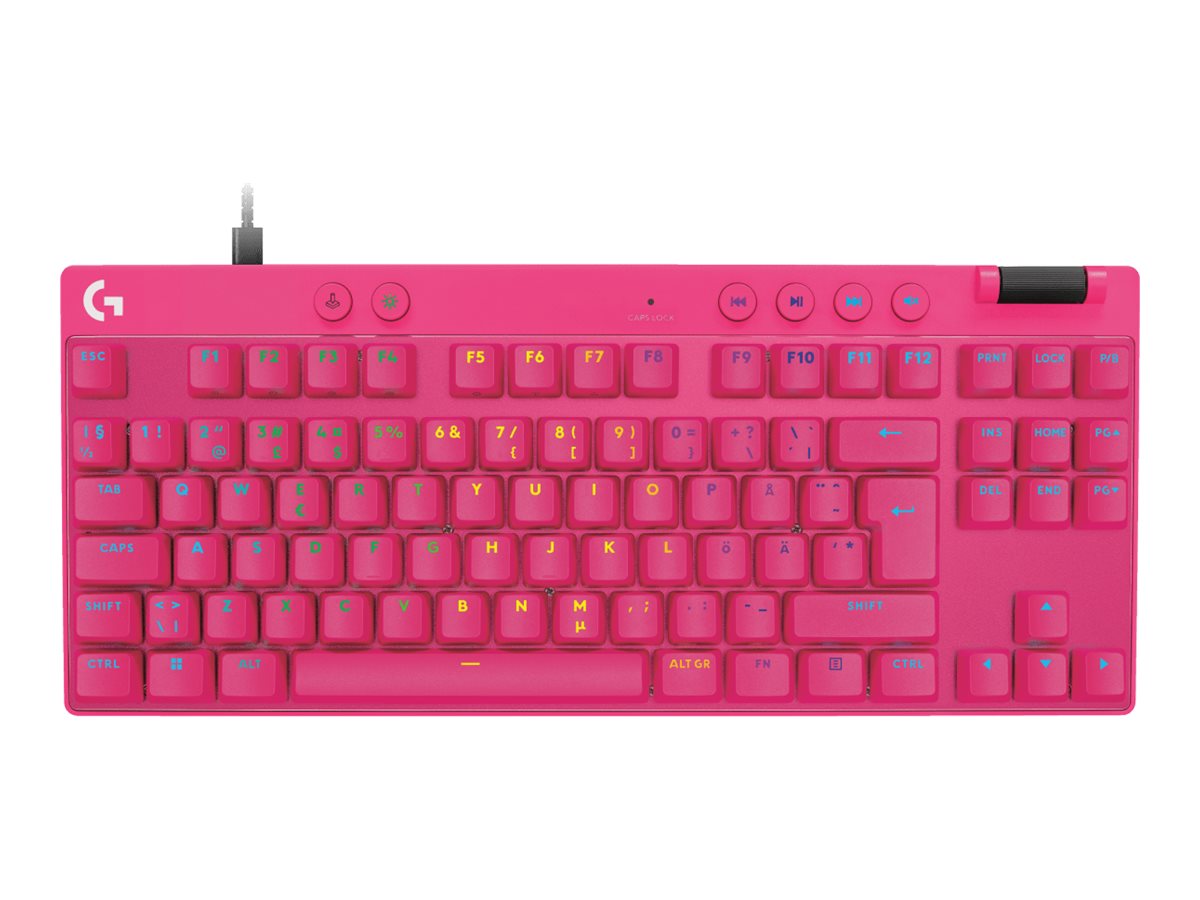 Logitech G PRO X RAPID - Tastatur - TKL - Hintergrundbeleuchtung - USB - QWERTY - Nordisch (DänischFinnischNorwegischSchwedisch)