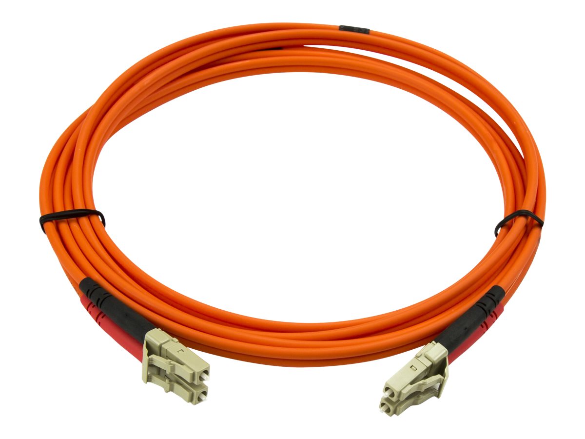 StarTech.com 2m Fiber Optic Cable - Multimode Duplex 50125 - LSZH - LCLC - OM2 - LC to LC Fiber Patch Cable (50FIBLCLC2)