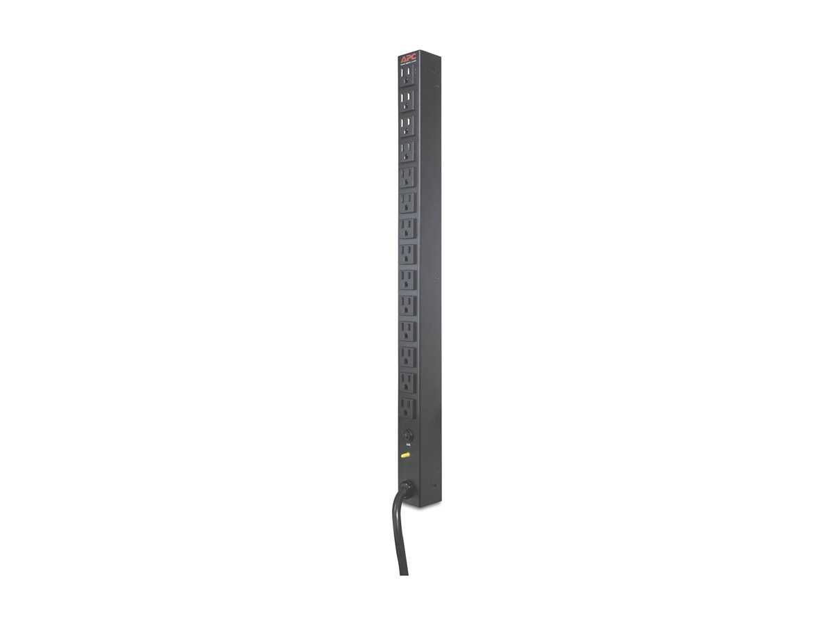 APC Steckdosenleiste (Rack - einbaufähig) - Wechselstrom 120 V - Eingabe, Eingang NEMA L5-20 - Ausgangsanschlüsse 14 (NEMA 5-15)