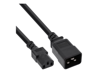 InLine Netz Adapterkabel - IEC 60320 C20 auf C13 - max.10A - 2m