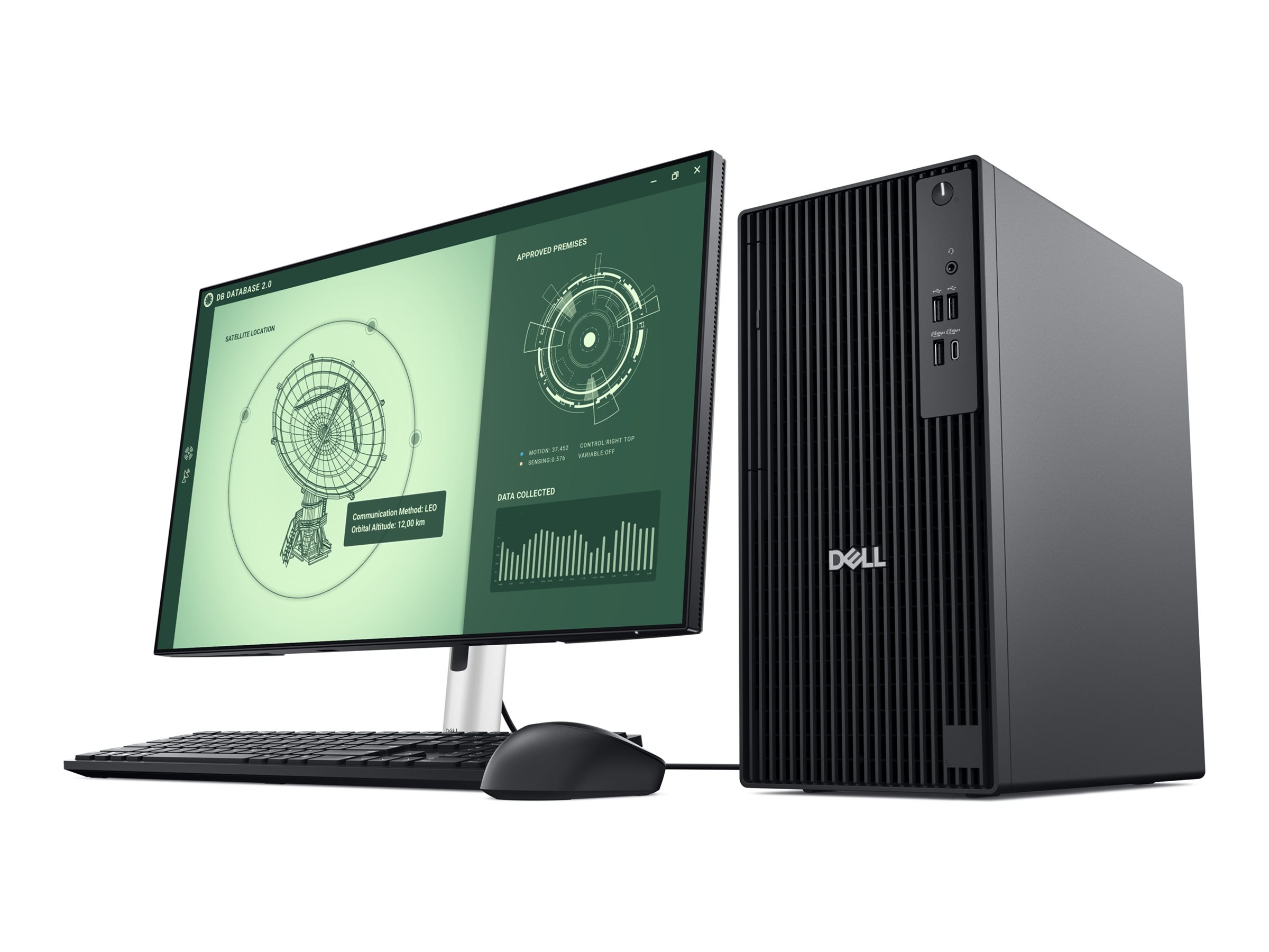 Dell Pro Tower QCT1250 - Tower - Core i5 i5-14500  2.6 GHz - RAM 16 GB - SSD 512 GB - NVMe - UHD Graphics 770 - 1GbE - Win 11 Pro - Monitor keiner - Schwarz - BTS - mit 1 Jahr Basis Vor-Ort (AT, DE - 2 Jahre)
