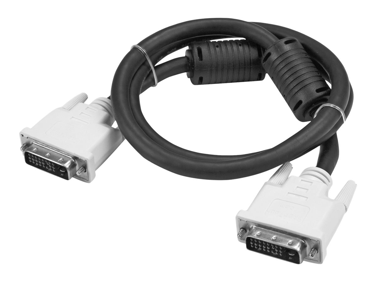 StarTech.com DVI-D Dual Link Kabel 3m (SteckerStecker) - DVI 24+1 Pin Monitorkabel Dual Link - DVI Anschlusskabel mit Ferritkernen - DVI-Kabel - Dual Link - DVI-D (M)