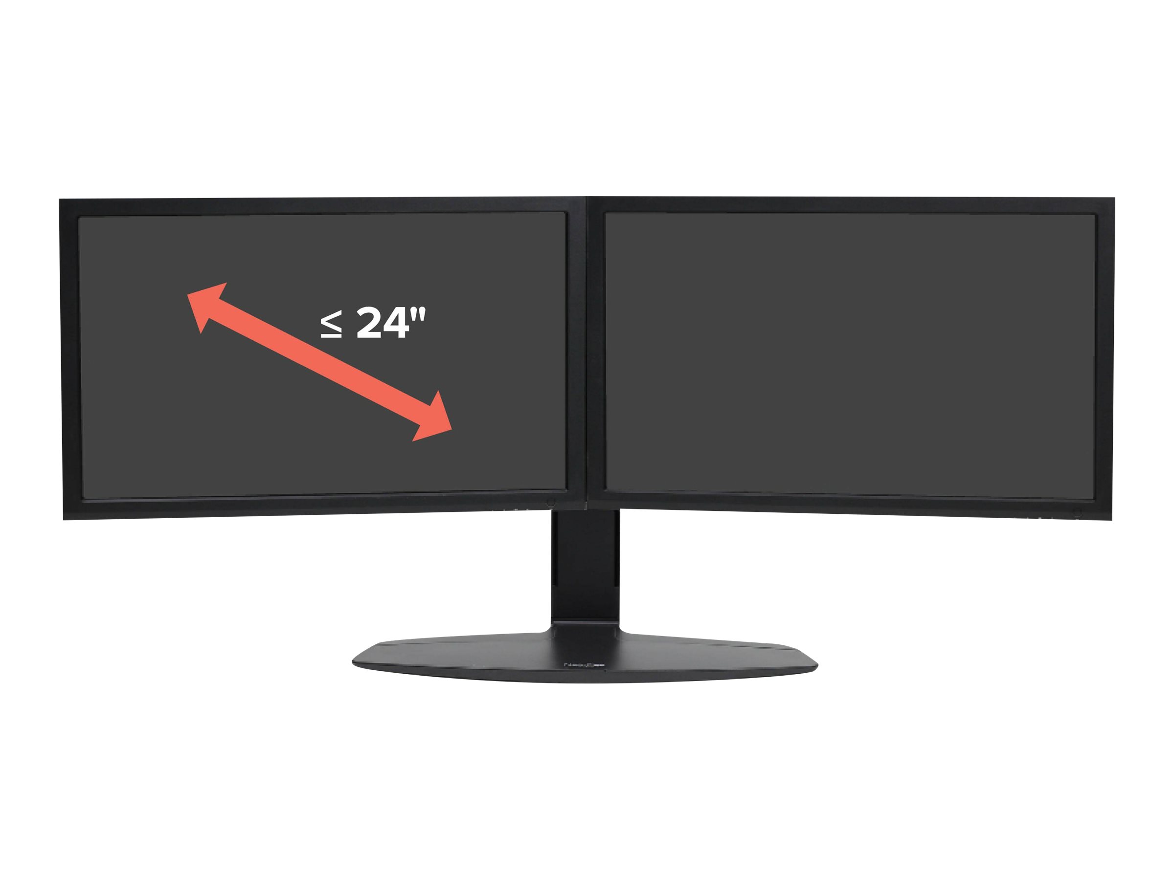 Ergotron Neo-Flex - Aufstellung - für 2 LCD-Displays - Schwarz - Bildschirmgröße bis zu 61 cm (bis zu 24 Zoll)