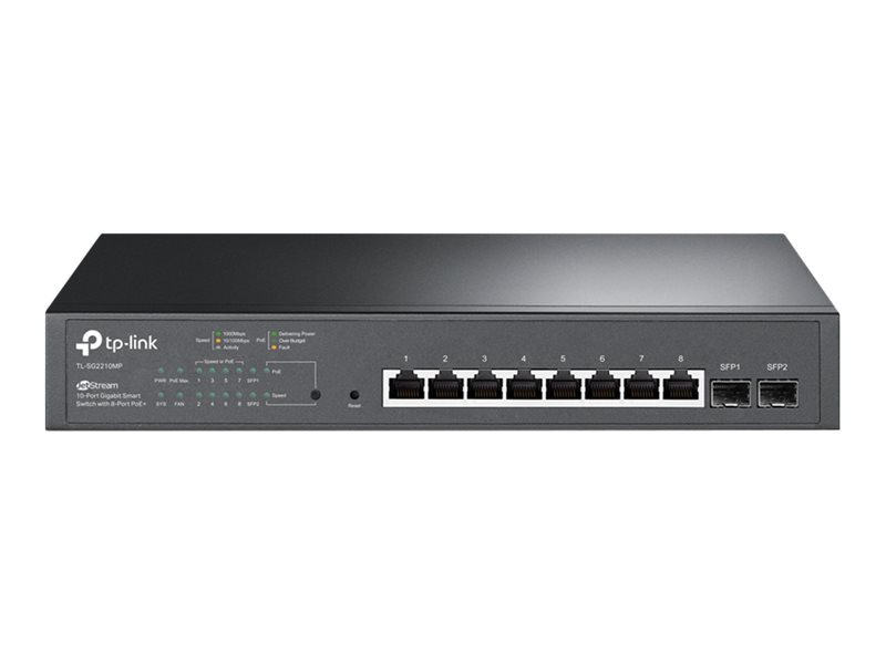 TP-LINK JetStream TL-SG2210MP - Switch - Smart - 8 x 101001000 (PoE+)