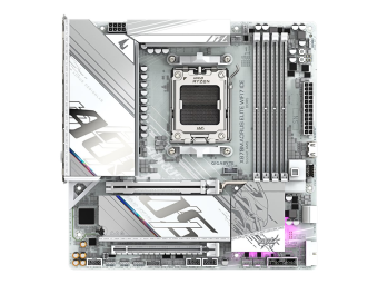 Gigabyte AORUS X870M ELITE WIFI7 ICE - Motherboard - micro ATX - Socket AM5 - AMD X870 Chipsatz - USB-C 3.2 Gen 2x2, USB 3.2 Gen 1, USB 3.2 Gen 2 - Wi-Fi 7, Bluetooth, 2.5 Gigabit LAN - Onboard-Grafik (CPU erforderlich)