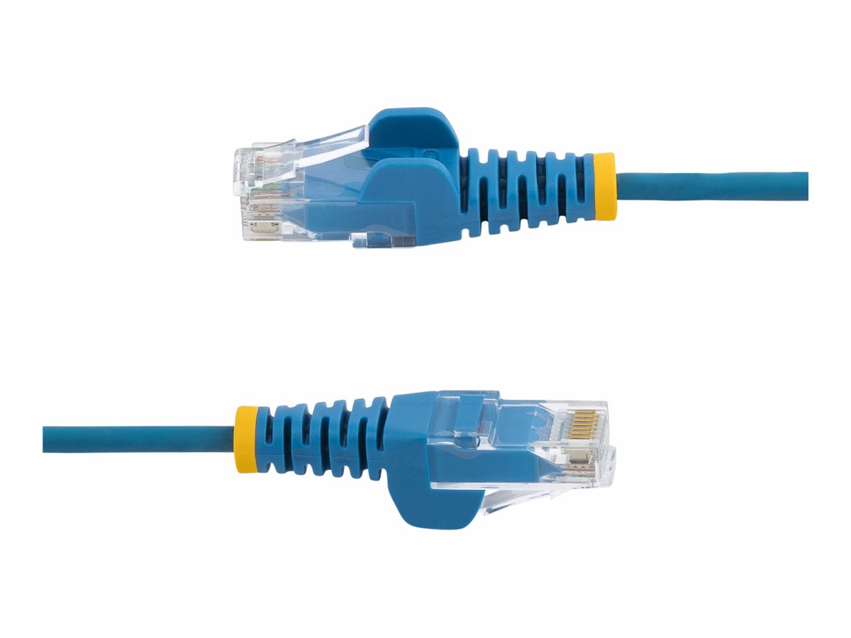 StarTech.com 1.5m Slim LSZH CAT6 Ethernet Cable, 10 Gigabit Snagless RJ45 100W PoE Patch Cord, CAT 6 10GbE UTP Network Cable wStrain Relief, Blue, ETL, Low Smoke Zero Halogen - Category 6 - 28AWG (N6PAT150CMBLS)