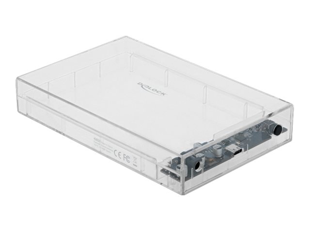 Delock External Enclosure for 3.5 SATA HDD with USB Type-C - Speichergehäuse - 3.5 (8.9 cm)