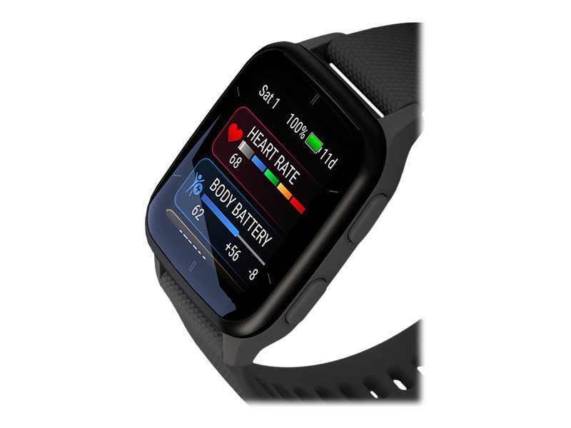 Garmin Venu Sq 2 - 40 mm - Dunkelgrau - intelligente Uhr mit Band - Silikon - Shadow Gray - Handgelenkgröße 125-190 mm - Anzeige 3.59 cm (1.41")