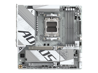 Gigabyte AORUS B850M ELITE WIFI6E ICE - Motherboard - micro ATX - Socket AM5 - AMD B850 Chipsatz - USB-C 3.2 Gen 2x2 USB-C 3.2 Gen2 USB 3.2 Gen 1 USB 3.2 Gen 2 - Bluetooth 2.5 Gigabit LAN Wi-Fi 6E - Onboard-Grafik (CPU erforderlich)